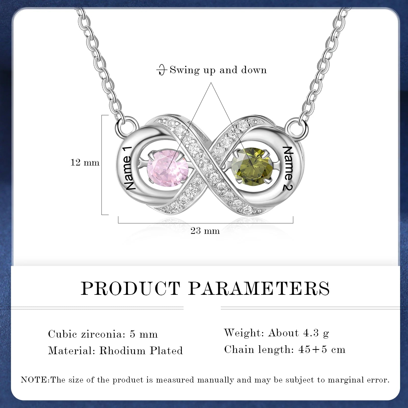 Custom Name Infinity Necklace