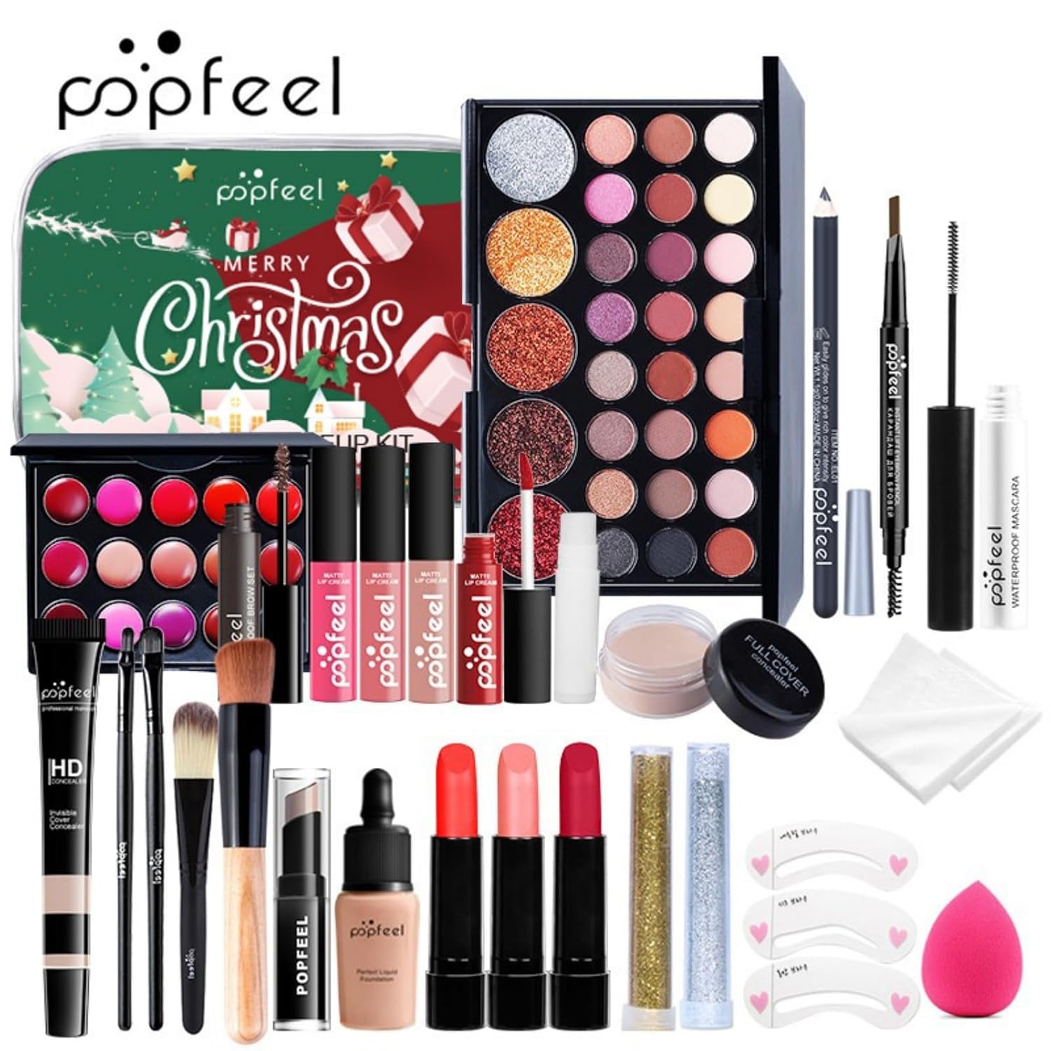 Makeup Kit for Teens, Professional Make up Kit for Beginners, Makeup Gift Set for Women, Eyeshadow Foundation Christmas Makeup Gift Kits for Teen Girls