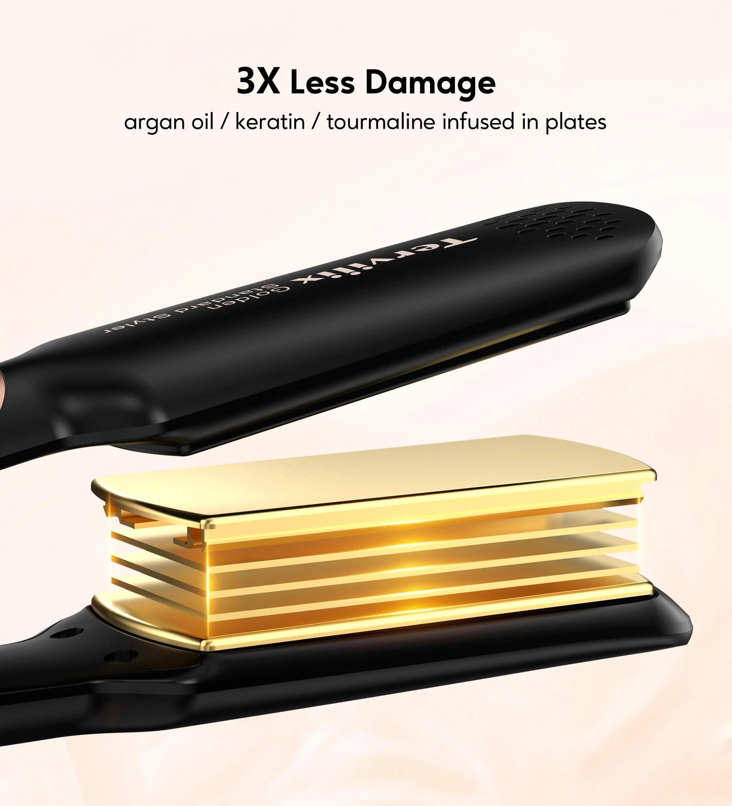 Professional Wide Flat Iron for Hair, 1.75" Ceramic Hair Straightener for Thick Hair