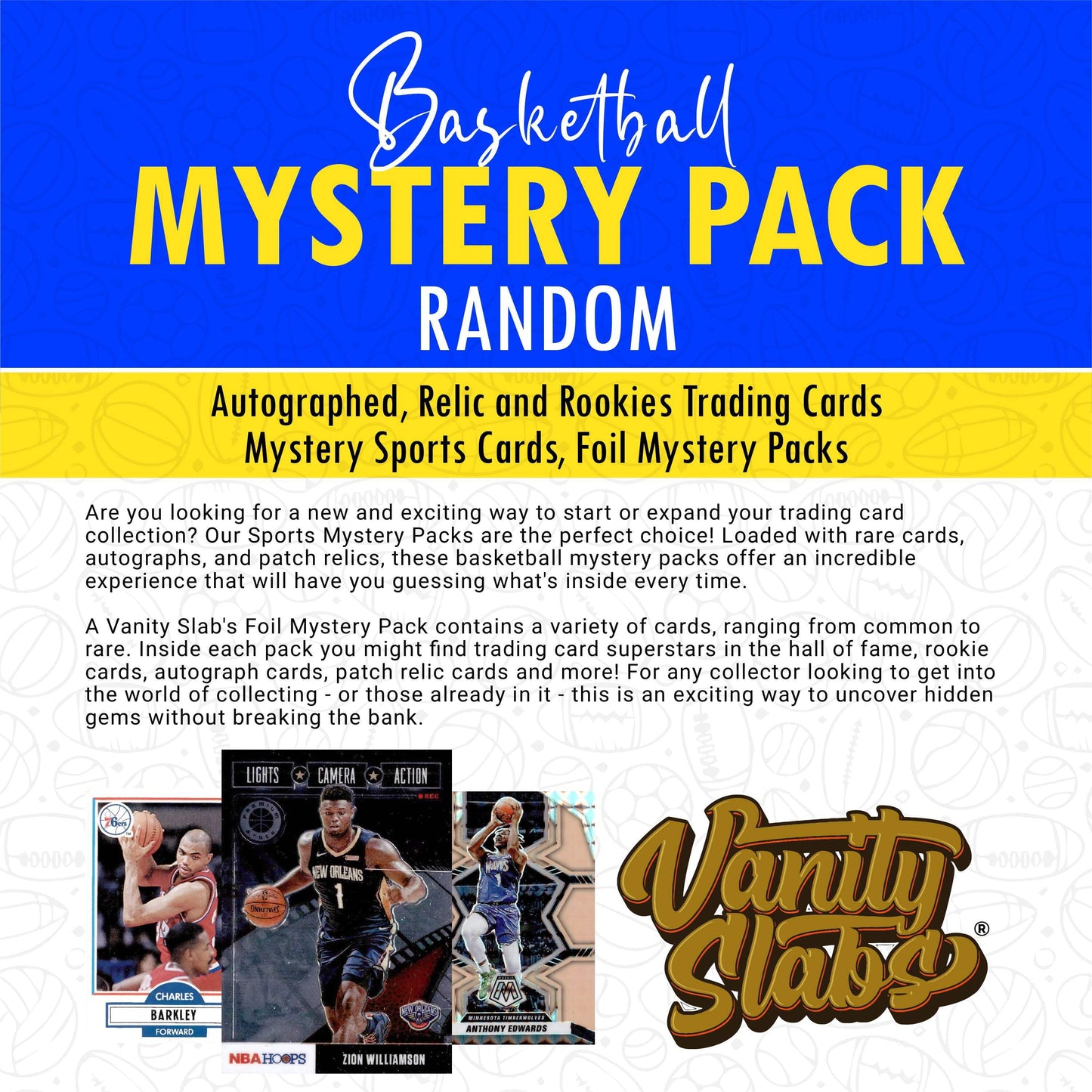 NBA Basketball Mystery Pack Trading Cards – Rookies, Legends, Autographs