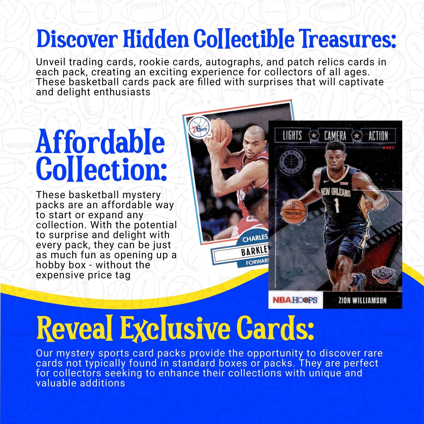 NBA Basketball Mystery Pack Trading Cards – Rookies, Legends, Autographs