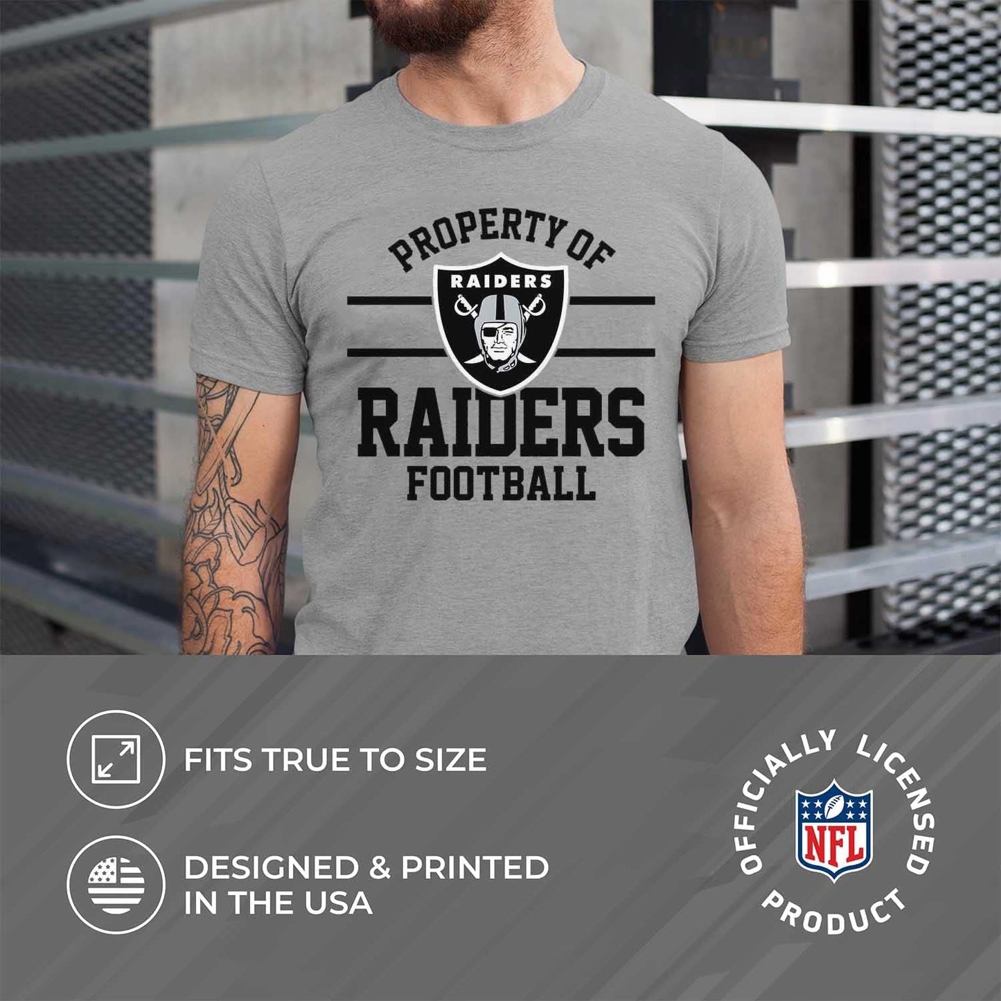 NFL Adult Property of T-Shirt - Cotton & Polyester - Show Your Team Pride with Ultimate Comfort and Quality