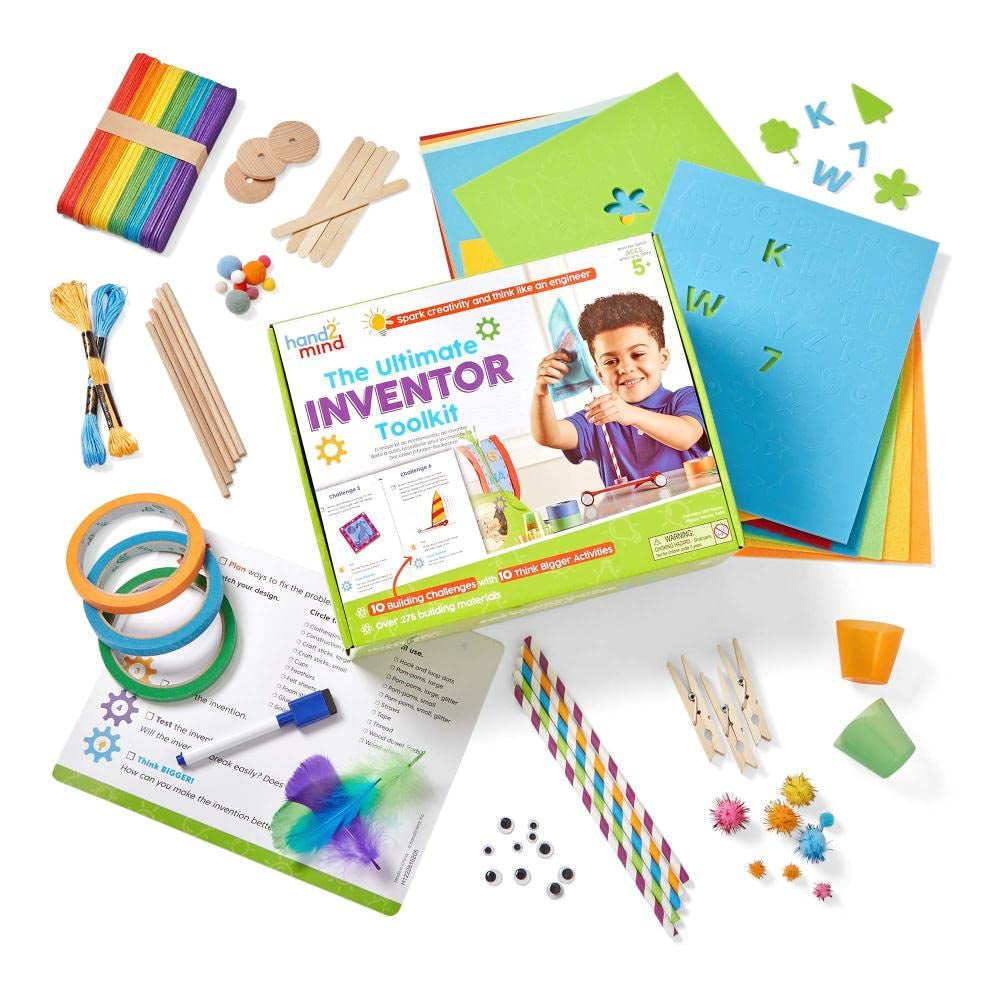 Ultimate Inventor Toolkit, Ages 5+, Kids Inventing Kit, Ultimate Craft Kit, Science Projects for Kids, Engineering Toys for Kids, STEM Building Toys, Kids First Science Kit, STEM Activities