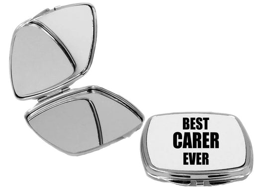 - Best Carer Ever - Square Compact Mirror Personal Mirror