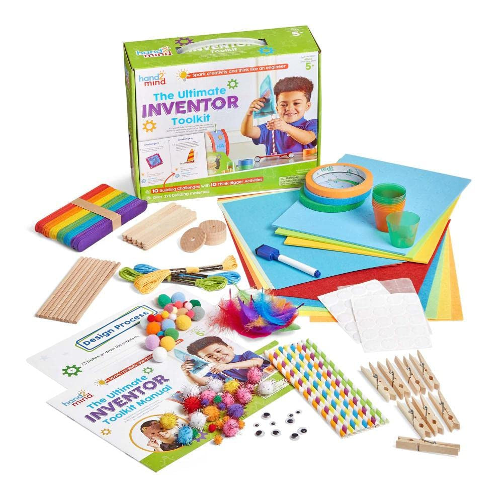 Ultimate Inventor Toolkit, Ages 5+, Kids Inventing Kit, Ultimate Craft Kit, Science Projects for Kids, Engineering Toys for Kids, STEM Building Toys, Kids First Science Kit, STEM Activities