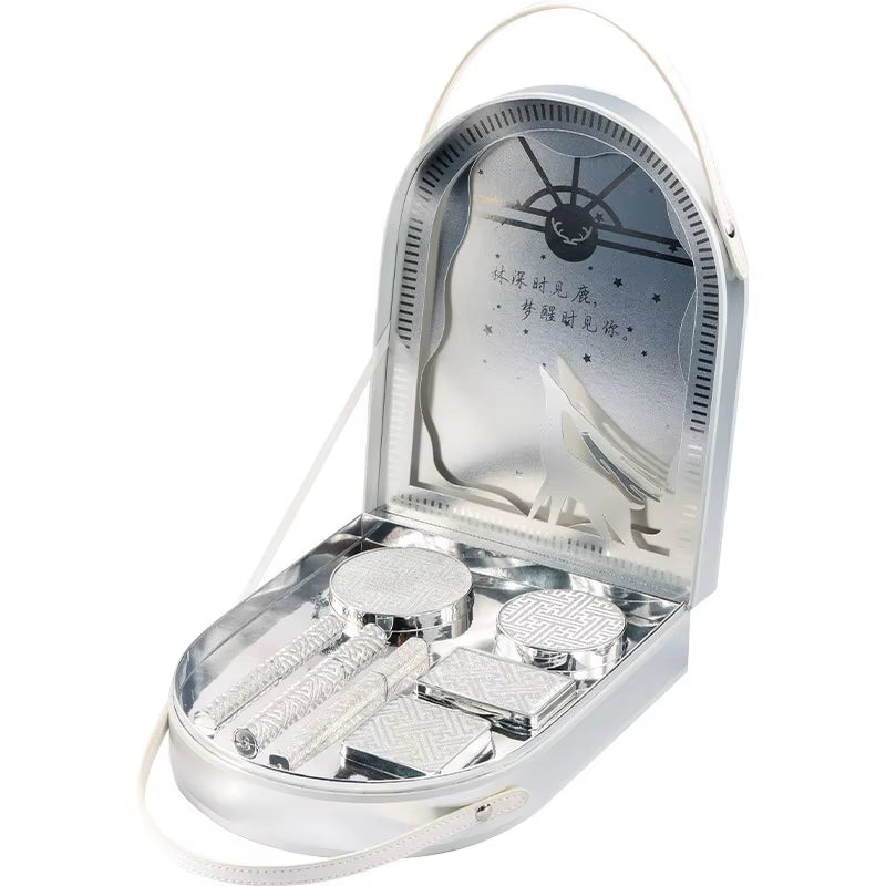 Maquillaje Profesional 8 Piece Makeup Set Gift Box Lipstick Loose Powder Eye Shadow Cosmetic Make up Kit