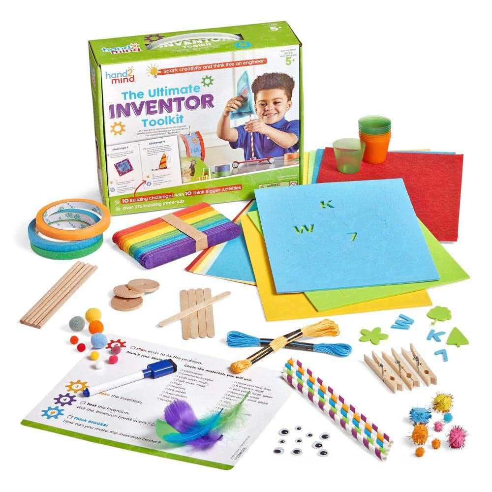 Ultimate Inventor Toolkit, Ages 5+, Kids Inventing Kit, Ultimate Craft Kit, Science Projects for Kids, Engineering Toys for Kids, STEM Building Toys, Kids First Science Kit, STEM Activities